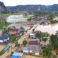 Kondisi banjir yang melanda Kabupaten Lima Puluh Kota, Sumatra Barat. (Dok. BPBD Kabupaten Lima Puluh Kota)