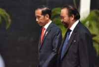 Presiden RI Joko Widodo (Jokowi)  bertemu dengan Ketua Umum Partai Nasdem Surya Paloh (Dok. Rri.co.iid)