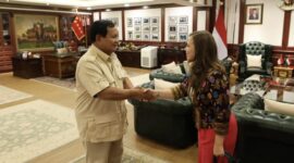 Menteri Pertahanan (Menhan) Prabowo Subianto Bertemu Dubes Hongaria Lilla Karsay Bahas Kerja Sama Transfer Teknologi pertahanan. (Dok. Kemhan.go.id)

