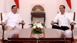 Presiden Joko Widodo bersama Capres nomor urut 2, Prabowo Subianto. (Dok. Setkab.go.id)