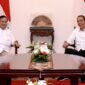 Presiden Joko Widodo bersama Capres nomor urut 2, Prabowo Subianto. (Dok. Setkab.go.id)
