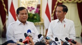 Presiden Joko Widodo bersama Capres nomor urut 2, Prabowo Subianto. (Dok. Setkab.go.id)