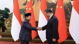 Menteri Pertahanan RI Prabowo Subianto Bersama Presiden Tiongkok (China) Xi Jinping. (Facebook.com/@Prabowo Subianto)