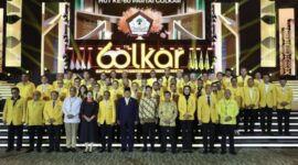 HUT ke-60 Partai Golkar yang diselenggarakan di Sentul International Convention Center, Bogor, Jawa Barat, Kamis (13/12/2024) malam. (Instagram.com/@prabowo)
