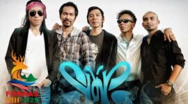 Foto : Panggung Penutupan FORNAS VIII Dihentak Slank dan Artis Top. (Doc.Ist)
