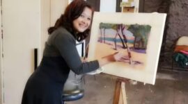 Andrea van Diemen, seorang seniwati asal Indonesia yang kini menetap di Adelaide, Australia. (Dok. Andrea van Diemen)